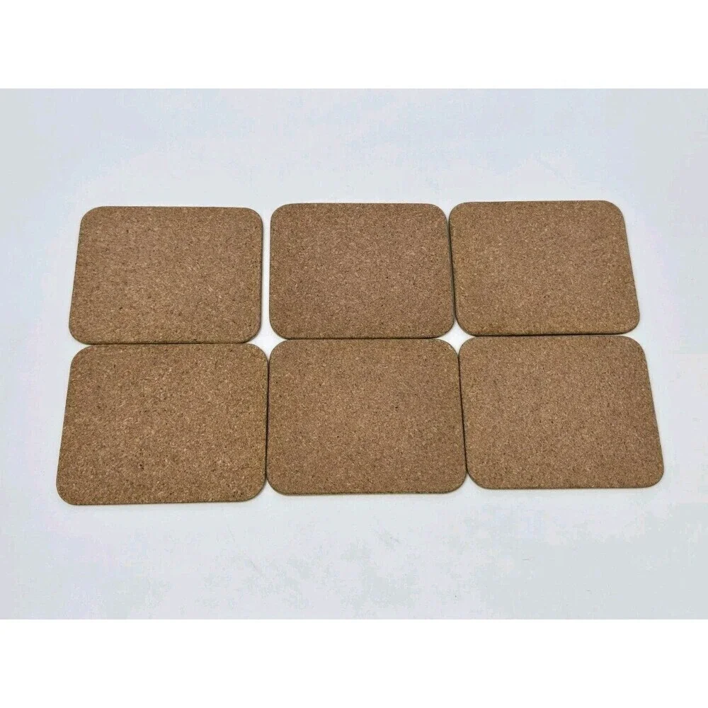 VINTAGE 1980S PHOTOGRAPHIC CORK COASTERS SET OF 6 SOUTH ISLAND NEW ZEALAND JASON
